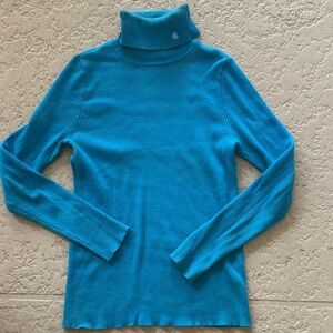 Lauren Ralph Lauren Vibrant Blue Cowl Neck Sweater